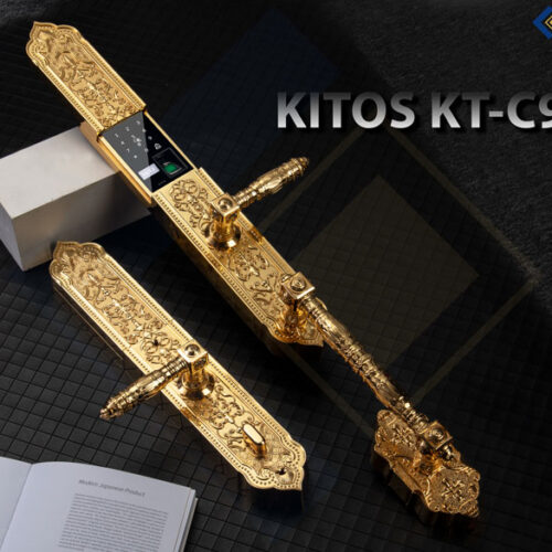 Khoá cửa thông minh Kitos C900 Tân Cổ Điển Mạ Vàng 24k