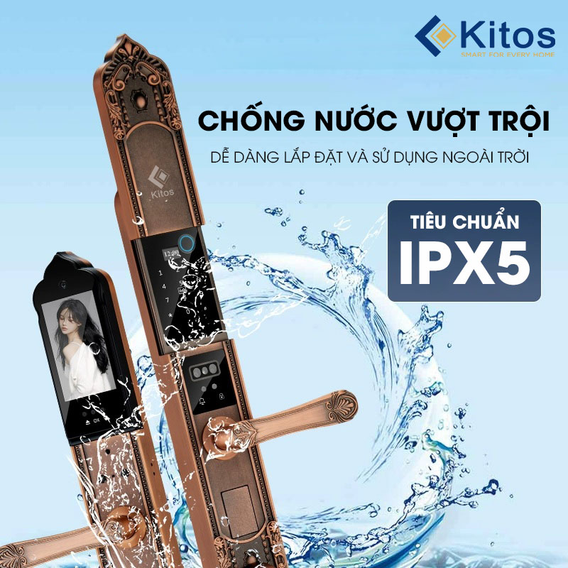 Khoá cửa thông minh Kitos C610 FACE ID Tân Cổ Điển Khoá cửa thông minh Kitos C610 FACE ID Tân Cổ Điển