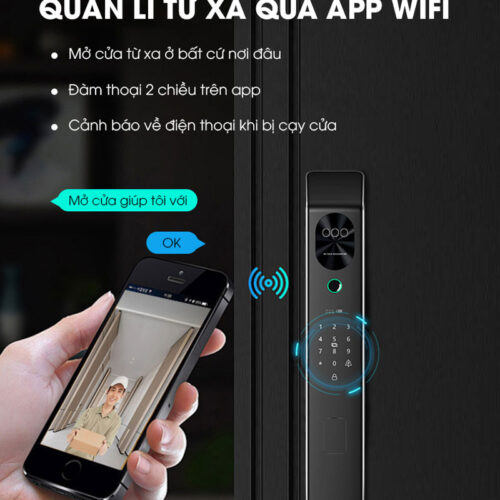 Khoá cửa thông minh Kitos X7 Face ID