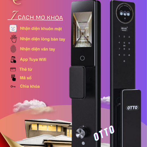 Khoá cửa thông minh Otto OT-AM16 FACE ID