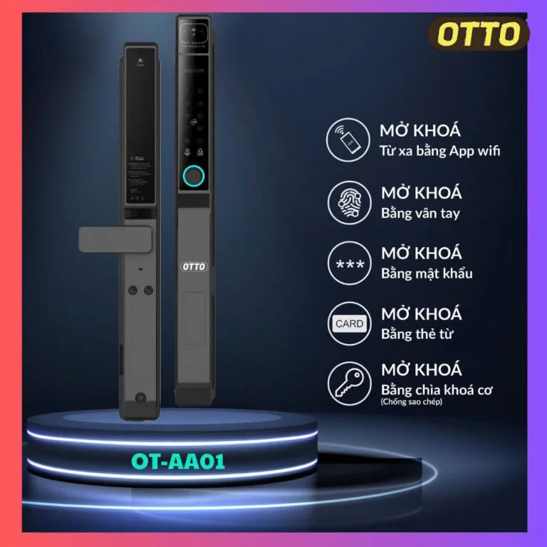 Khoá cửa thông minh Otto OT-AA01 FACE ID Khoá cửa thông minh Otto OT-AA01 FACE ID