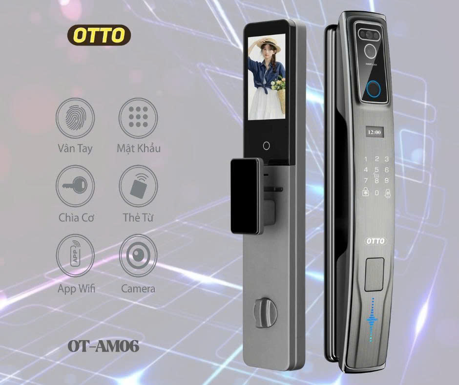Khoá cửa thông minh OTTO OT- AM06 Face ID Khoá cửa thông minh OTTO OT- AM06 Face ID